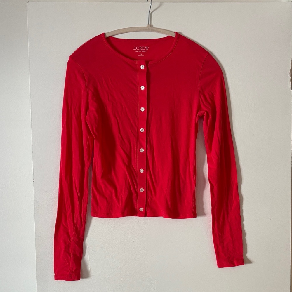 J. Crew Women's Pink Button-Down Shirt